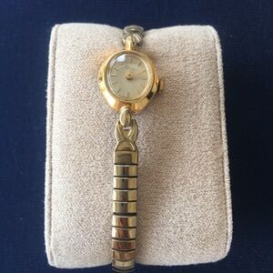 Timex Women's Gold-Tone Stretch Bracelet Watch